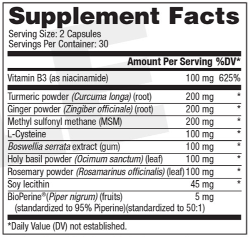 Joint N-11 Supplement Facts
